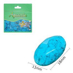 Chaton para Costura Oval 2FE 13x18mm Aquarela pacote com 100un