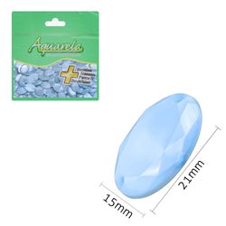 Chaton para Costura Oval 2FE 15x21mm Aquarela pacote com 100un