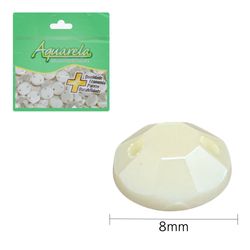 Chaton para Costura Redondo 2RS 8mm P09 Aquarela pacote com 100un