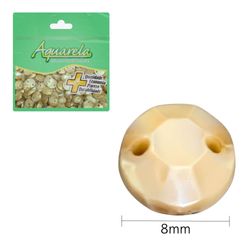 Chaton para Costura Redondo 2R 8mm Aquarela pacote com 1000un