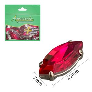 Chaton para Costura com Garra BRAS 7x15mm Aquarela pacote com 50un