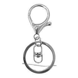 Fecho Lagosta com Argola de Chaveiro N6 2,5cm Luli Pacote com 10un