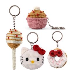 Kit Amigurumi Chaveiros Hello Kitty Circulo