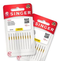 Agulha Singer para Maquina (Ponta Bola) 2045/18 Blister com 10un