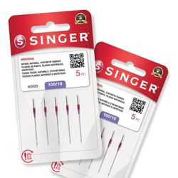 Agulha Singer Comum 2020/16 Blister com 10un
