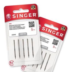 Agulha Singer para Bordado Ponto Ajour 2040/19 Blister com 5un
