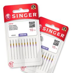 Agulha Singer para Maquina (Ponta Bola) 2045/16 Blister com 10un