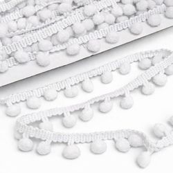 Fita Grelot Pompom 16mm Luli Rolo com 10 Metros